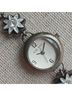 Nine West Floral Silver Watch One size - photo 3