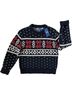 Polo by Ralph Lauren 100% Wool Fair Isle Black Red White Pullover Sweater Size XS - photo 1
