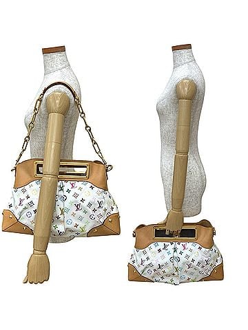 Louis Vuitton LOUIS VUITTON Judy GM Monogram Multicolor Leather 2-Way Handbag/Shoulder Bag, Blanc 34245 (view 2)