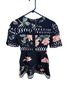 Keepsake Floral Multi Color Black Cocktail Dress Size S - photo 2