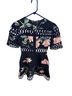 Keepsake Floral Multi Color Black Cocktail Dress Size S - photo 1