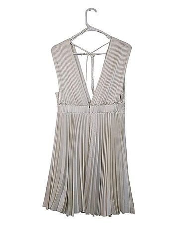 Abercrombie & Fitch Plunge Pleated Mini Dress Cocktail Dress (view 2)