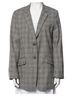 Rag & Bone Plaid Gray Tan Black Wool Blazer Size 6 - photo 1