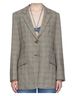 Rag & Bone Plaid Gray Tan Black Wool Blazer Size 6 - photo 8