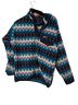 Patagonia 100% Polyester Aztec Or Tribal Print Blue Red White Fleece Size S - photo 1
