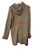 Sparrow Chevron-herringbone Gray Tan Orange Coat Size S - photo 2