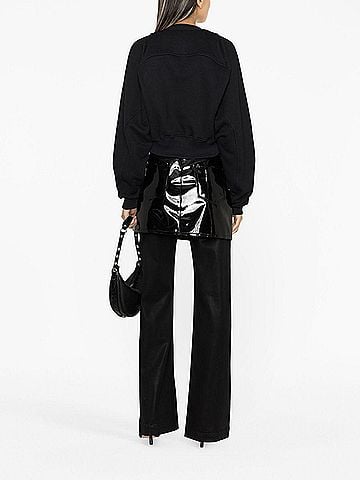 OFF-WHITE Women's Printed Crop Sweatshirt (view 2)