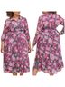 Torrid 99% Polyester 1% Other 100% Polyester Floral Pink Casual Dress Size 2X - photo 1