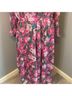 Torrid 99% Polyester 1% Other 100% Polyester Floral Pink Casual Dress Size 2X - photo 14