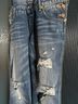 True Religion 100% Cotton Blue Overalls Size 28 - photo 7