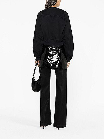OFF-WHITE Women's Printed Crop Sweatshirt (view 2)