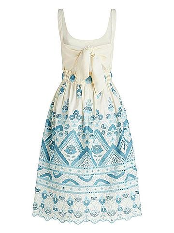 ETRO Women's Broderie Anglaise Flared Dress (view 2)
