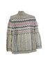 Petite Sophisticate Fair Isle Stripes Gray Pink Green Blue Pullover Sweater Size M (petite) - photo 2