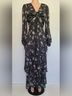Rachel Roy Floral Black Cocktail Dress Size 14 - photo 7