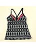 Athleta 80% Nylon 20% Spandex 100% Polyester Aztec Or Tribal Print Black White Pink Orange Swimsuit Top Size XXS - photo 9