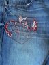 FRAME Denim 100% Cotton Graphic Blue Jeans Size 30 - photo 3