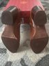 Tory Burch 100% Calf Leather Solid Brown Ankle Boots Size 7 - photo 4