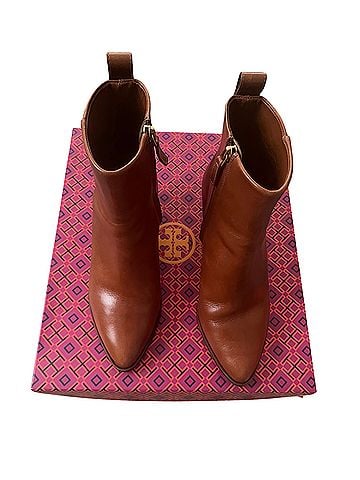 Tory Burch Tory Burch Sierra Tan Ankle Bootie Ankle Boots (view 1)
