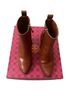 Tory Burch 100% Calf Leather Solid Brown Ankle Boots Size 7 - photo 1