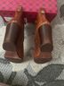 Tory Burch 100% Calf Leather Solid Brown Ankle Boots Size 7 - photo 3