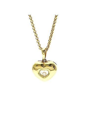 Chopard Chopard Happy Diamonds Heart Necklace 79/2924 Yellow Gold (18K) Diamond Men,Women Fashion Pendant Necklace (Gold) (view 1)