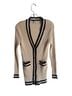 CAbi 100% Cotton 1% Spandex Ivory Black Cardigan Size S - photo 2