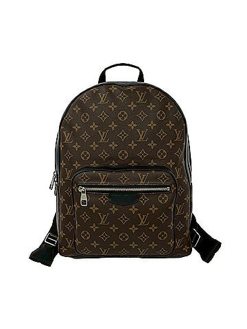 Louis Vuitton LOUIS VUITTON Josh Monogram Macassar Leather Backpack, Brown, 31373 (view 1)