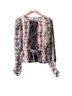 Walter Baker 98% Polyester 2% Lurex 2% Lurex 100% Polyester Snake Print Multi Color Long Sleeve Blouse Size M - photo 1