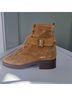 Sézane 100% Leather 100% Rubber 100% Leather Brown Tan Ankle Boots Size 6 - photo 4