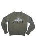 Polo by Ralph Lauren Aztec Or Tribal Print Zebra Print Green Pullover Sweater Size S - photo 1