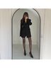 Danielle Bernstein Solid Black Blazer Size S - photo 6