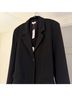 Danielle Bernstein Solid Black Blazer Size S - photo 4