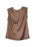 Shein 100% Polyester Leopard Print Pink Sleeveless Blouse Size S - photo 1