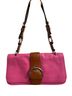 Coach 100% Leather Solid Pink Brown Leather Shoulder Bag One size - photo 1