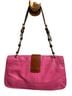 Coach 100% Leather Solid Pink Brown Leather Shoulder Bag One size - photo 2