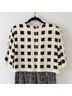 St. John 100% Silk 38% Wool 48% Rayon 16% Polyamide 1% Polyester 4% Spandex Tweed Black White Wool Dress Size 10 - photo 6