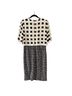 St. John 100% Silk 38% Wool 48% Rayon 16% Polyamide 1% Polyester 4% Spandex Tweed Black White Wool Dress Size 10 - photo 2