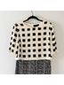St. John 100% Silk 38% Wool 48% Rayon 16% Polyamide 1% Polyester 4% Spandex Tweed Black White Wool Dress Size 10 - photo 4