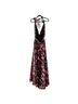 Mac Duggal 100% Polyester Floral Black Pink Casual Dress Size 2 - photo 2