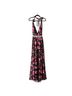 Mac Duggal 100% Polyester Floral Black Pink Casual Dress Size 2 - photo 1