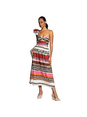 Eva Franco Pleated Tulum Casual Dress (view 1)