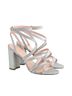 Eddie Borgo at J. Crew Print Silver Heels Size 7 1/2 - photo 1