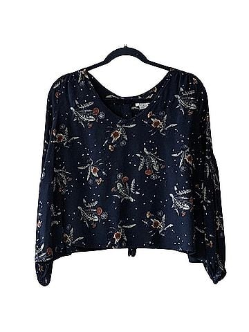 Anama Dandelion Floral Long Sleeve Blouse (view 1)