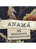 Anama 100% Rayon Floral Black Long Sleeve Blouse Size XS - photo 3