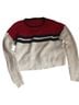 Kendall & Kylie Red Black White Tan Pullover Sweater Size M - photo 1