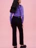 Maje Solid Black Jeans Size 8 - photo 6