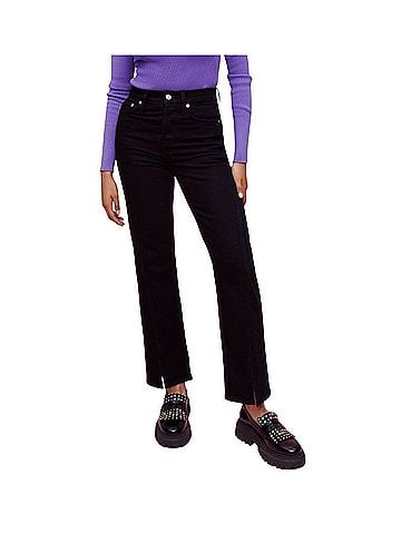 Maje Front Split Slit Jeans (view 1)