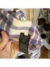Isabel Marant 75% Wool 20% Polyamide 5% Polyester 100% Cotton Plaid Purple Pink Coat Size S - photo 5