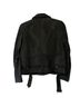 The Kooples 100% Lambskin Animal Print Black Jacket Size S - photo 2