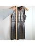 Tory Burch Graphic Silver Black Cocktail Dress Size 2 - photo 6